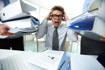 Shocked bookkeeper