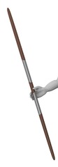 3d render of cartoon character with spear