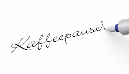 Stift Konzept - Kaffeepause!