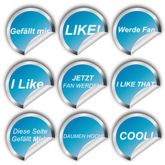 Serie- Gefällt Mir Sticker