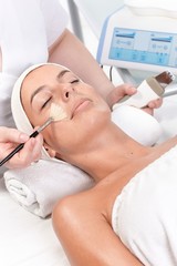 Beauty treatment in beauty salon