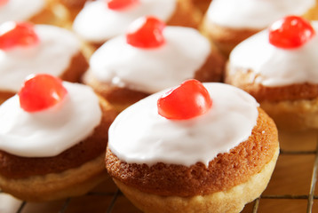 Cherry cupcakes
