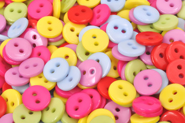 Brightly Colored Clothing Buttons