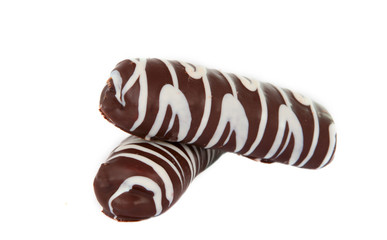 chocolate biscuit isolated