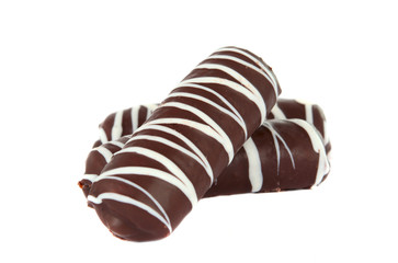 chocolate biscuit isolated