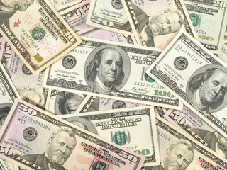 US Dollar Geldscheine - Hintergrund