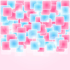 Abstract Colorful Bright Card with Squares