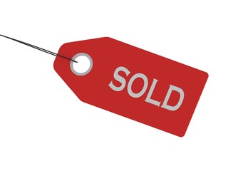 Sold Shopping Tag
