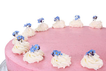 Torte mit Vergissmeinnicht, Kuchen