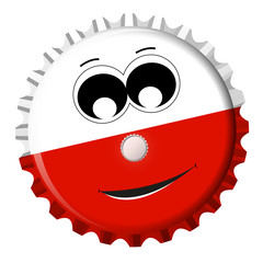 Polen Kronkorken Smiley