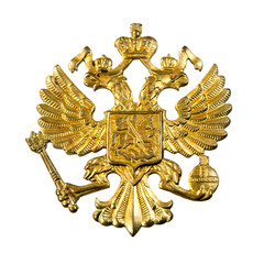 Golden russian  emblem