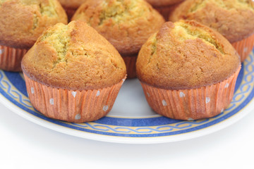 tortine su piatto_sfondo bianco