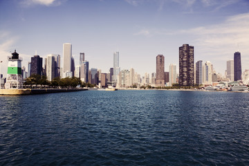 Fototapeta na wymiar Panorama of Chicago