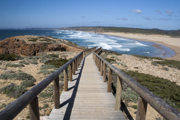 Fototapeta na wymiar Bordeira Beach, Algarve, Portugalia