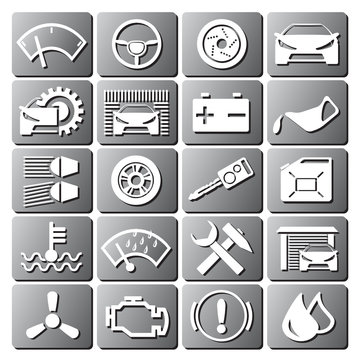 car icon set