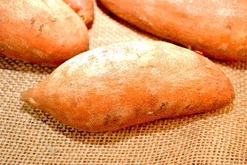Sweet Potato on Burlap