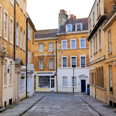 Fototapeta na wymiar Bath, Anglia - Classic ulica starego miasta w Gruzji