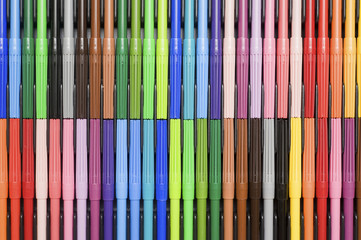 Colored felt pens