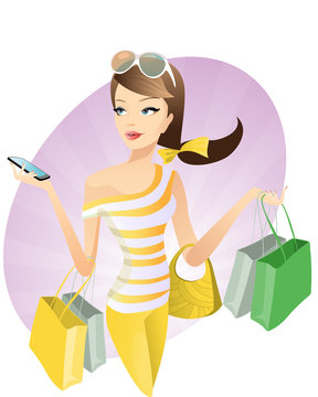 shopping women
