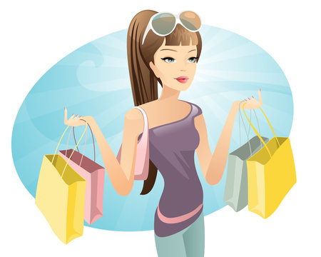 shopping women