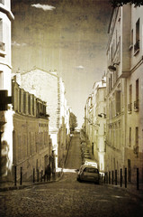 Monvartre. Aged postcard