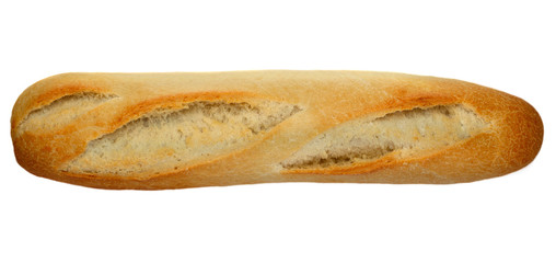 Photo of a Baguette on white background