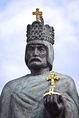 Statue of Emperor Barbarossa in Hamburg