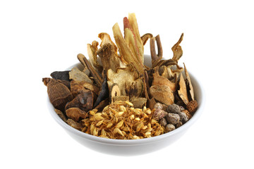 Assortment of Traditional Chinese Medicinal herbal tea