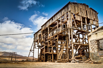 A derelict mining cabin on the Cape Verde Islands.