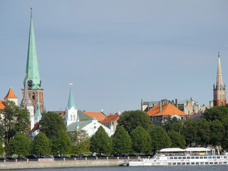 Sight of Old Riga, the ancient part of Riga