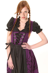 Fototapeta premium Frau im Dirndl