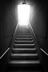 Black and white Stairway