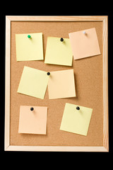 Pinboard with pinned notes