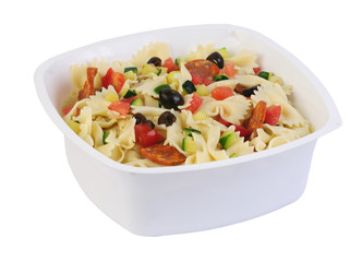 Barquette salade pâtes et chorizo