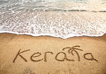 Deurstickers Kerala on the beach © pikoso.kz