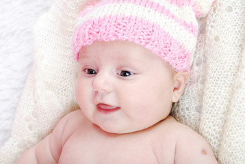 small beautiful newborn girl