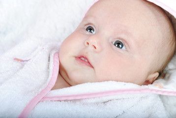 small beautiful newborn girl
