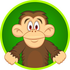 Obraz premium Funny chimpanzee cartoon