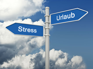 Obraz premium Urlaub_Stress