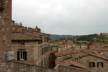 Panoramic view of the city of Perugia