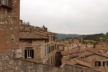 Fototapeta premium Panoramic view of the city of Perugia