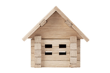 Toy wooden house