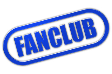 Stempel blau glas FANCLUB