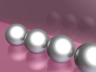 3d Chrome Objekt Illustration