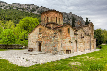 Fototapeta na wymiar Porta Panagia church (built 1283 AD), Thessaly, Greece