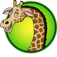 Naklejka premium Giraffe cartoon