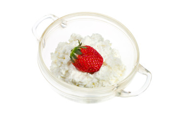 Strawberries and cottage cheese