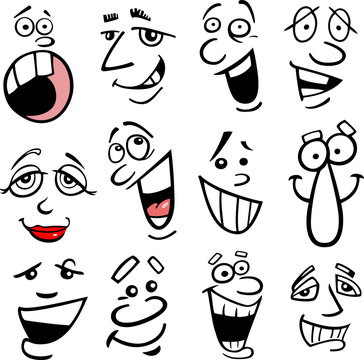 Cartoon emotions illustration