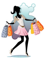 shopping woman