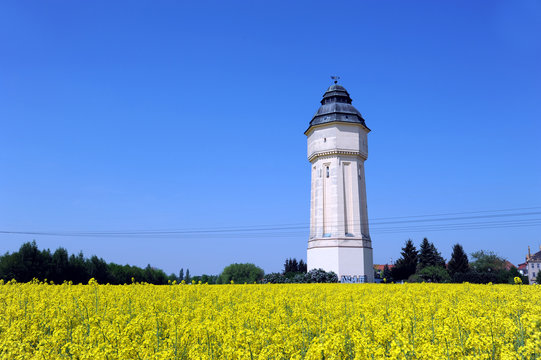 Historischer Wasserturm von 1913 Engelsdorf in Leipzig